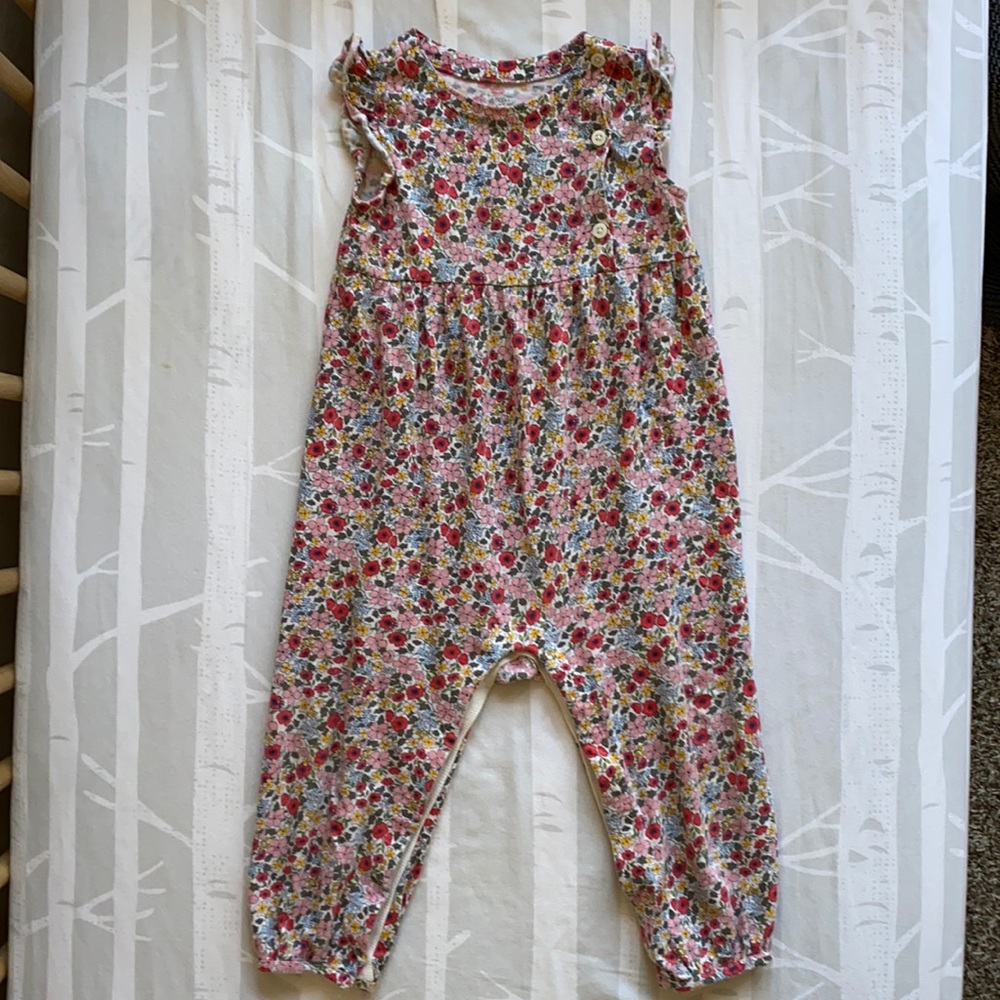 baby GAP 18-24 month floral jumpsuit